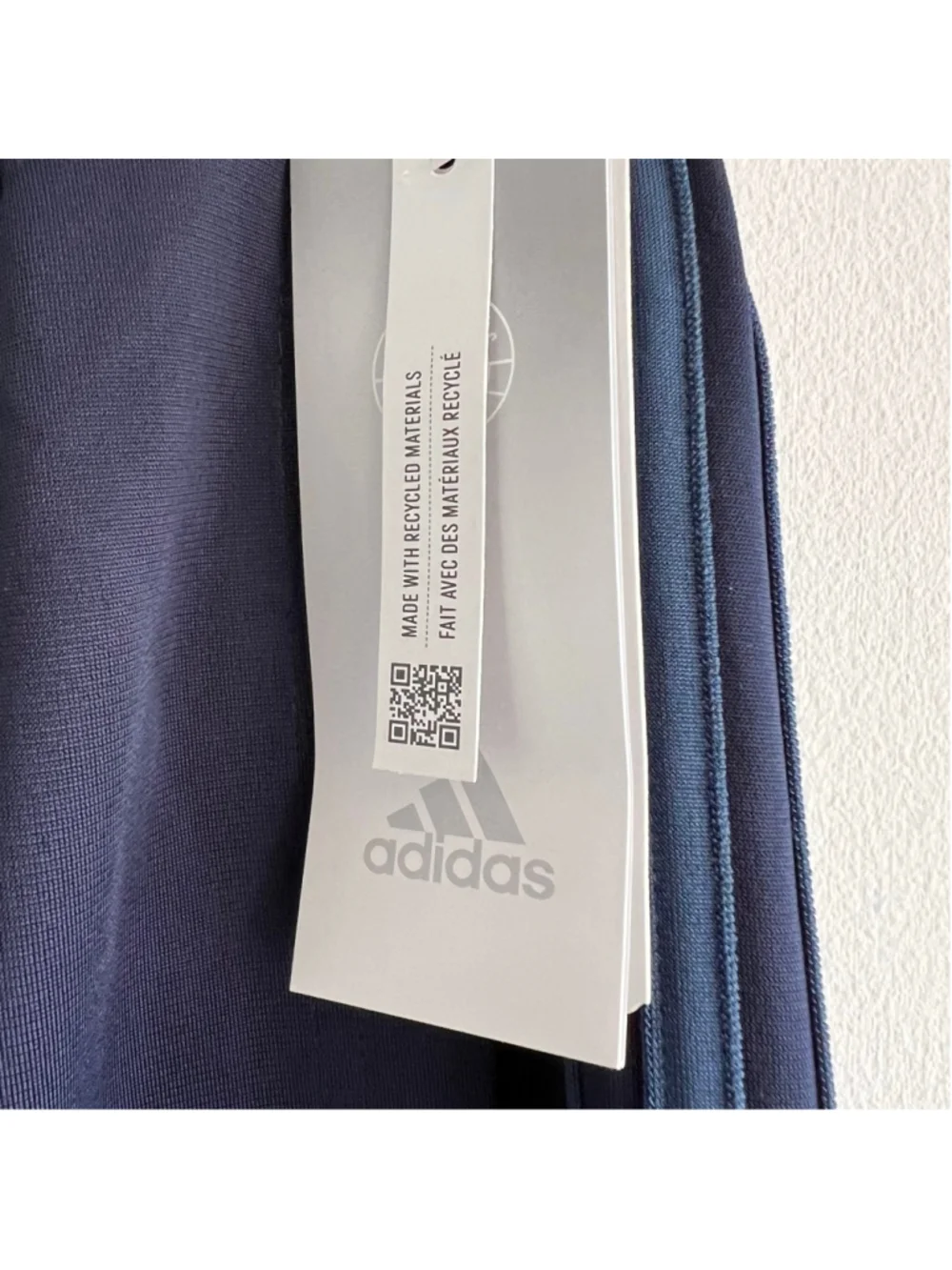 NWT Men's Adidas Navy Blue Tricot Zip Pants M